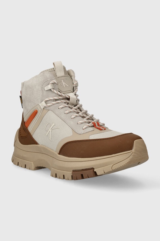 Calvin Klein Jeans trapery HIKING LACE UP BOOT COR YM0YM00762 beżowy AW23
