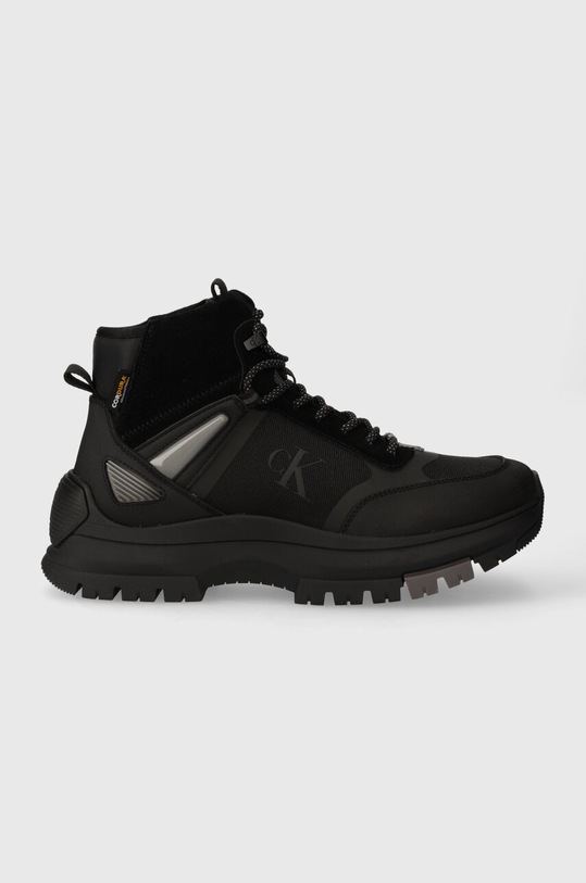 Calvin Klein Jeans trapery HIKING LACE UP BOOT COR tekstylny czarny YM0YM00762