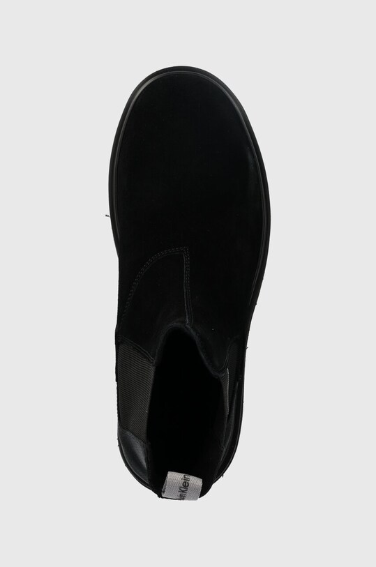 Велурени боти челси Calvin Klein Jeans EVA MID CHELSEA BOOT SUEDE черен YM0YM00764