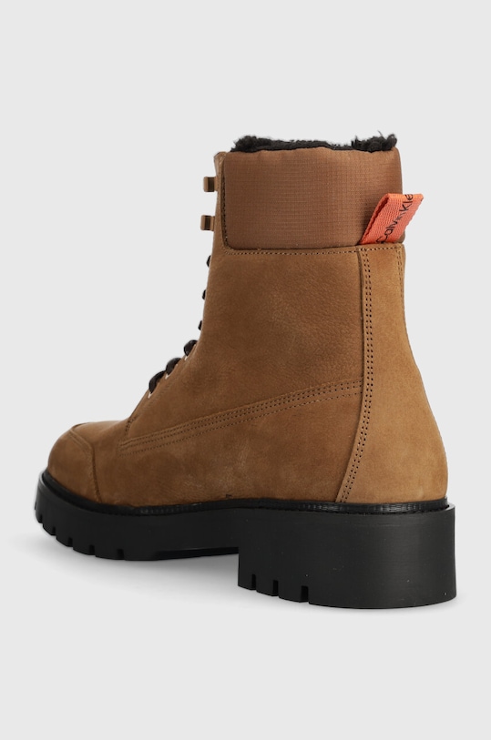 Obuwie Calvin Klein Jeans trapery zamszowe COMBAT MID LACEUP WL SUEDE YM0YM00765 brązowy