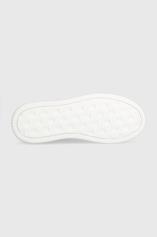 Calvin Klein Jeans sneakersy skórzane CHUNKY CUPSOLE LACEUP LTH MIX YM0YM00775 biały