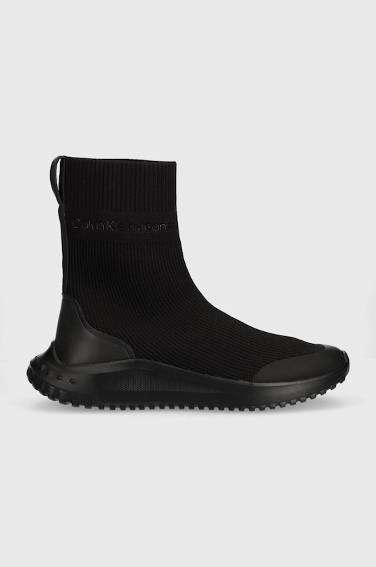 Calvin Klein Jeans sneakersy EVA RUNNER SOCK KNIT Planet friendly czarny YM0YM00782