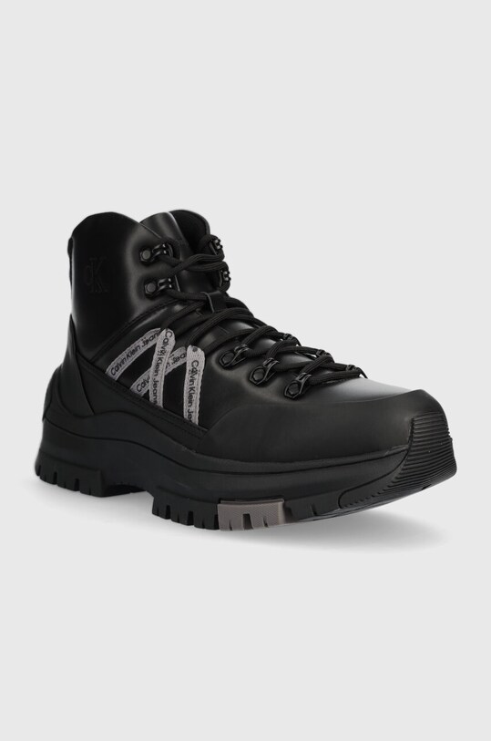 Superge Calvin Klein Jeans HIKING LACE UP BOOT LTH YM0YM00805 črna AW23