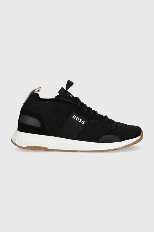 BOSS sportcipő Titanium velúr bőr fekete 50498245.014