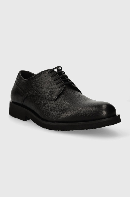 BOSS półbuty skórzane Baird 50503445.001 czarny AW23