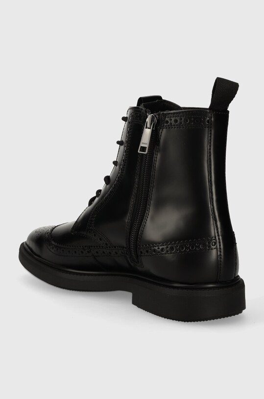 Încălțăminte BOSS ghete de piele Larry 50503617.001 negru