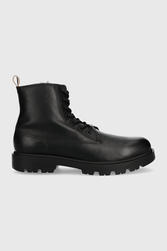 BOSS buty skórzane Adley skóra licowa czarny 50503557.001