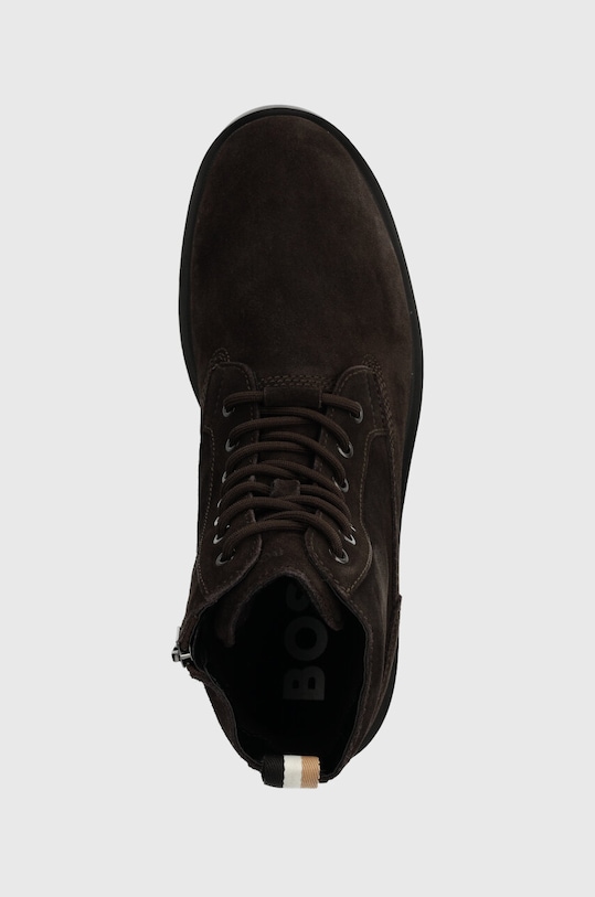 BOSS pantofi de piele intoarsa Adley maro 50503650.205