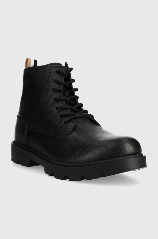 Kožené boty BOSS Adley 50510992.001 černá AW23