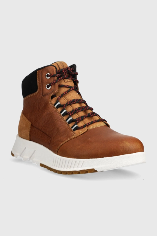 Kožená obuv Sorel MAC HILL LITE MID WP 2048841286 hnedá AW23