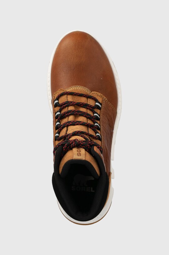 Шкіряні черевики Sorel MAC HILL LITE MID WP коричневий 2048841286