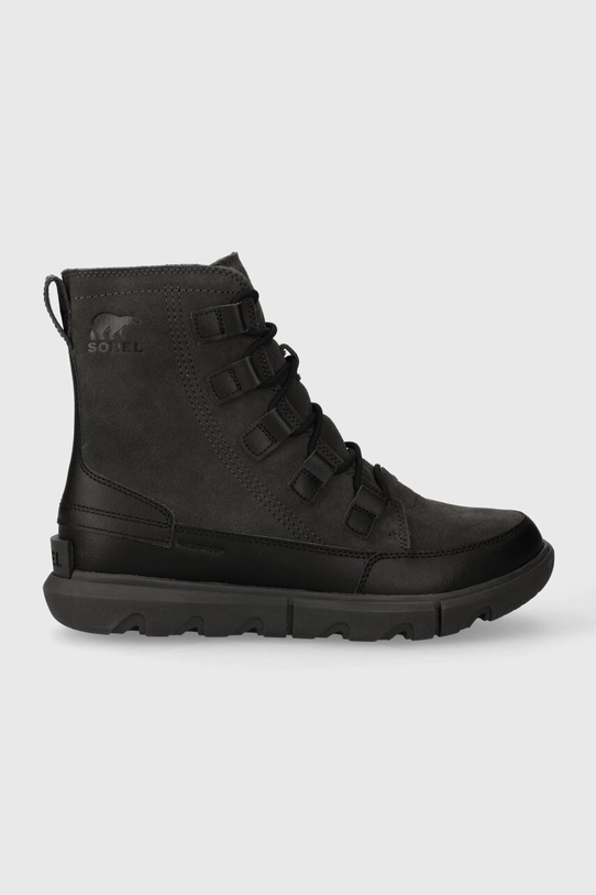 Sorel buty skórzane EXPLORER NEXT BOOT WP 10 skóra zamszowa czarny 2058921010