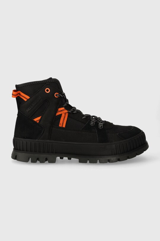 Palladium buty wysokie PALLASHOCK OUTCITY skóra zamszowa czarny 08877.008.M