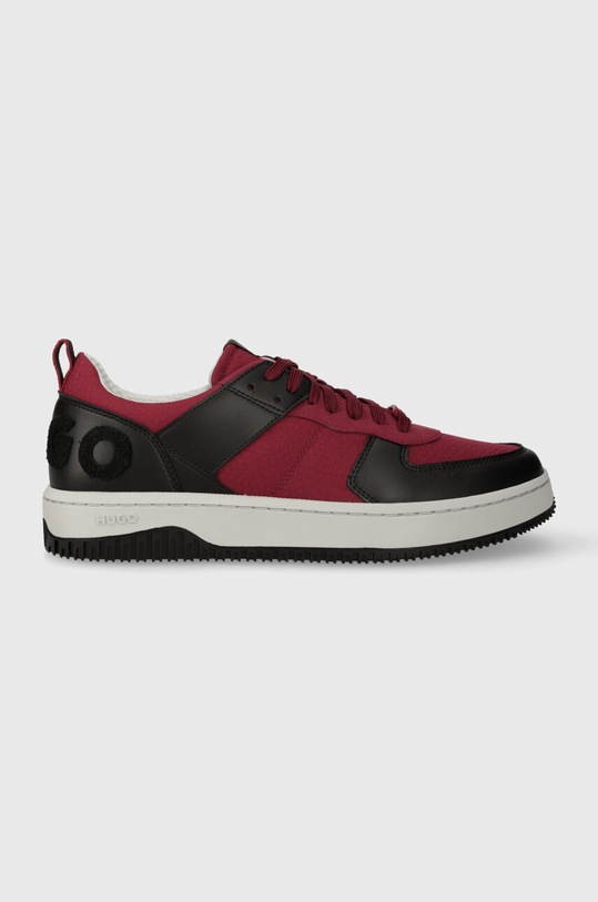 HUGO sneakersy Kilian tekstylny bordowy 50503032.640