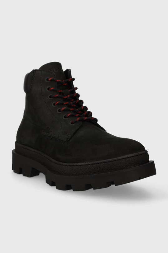 HUGO pantofi de piele intoarsa Graham 50503732.002 negru AW23