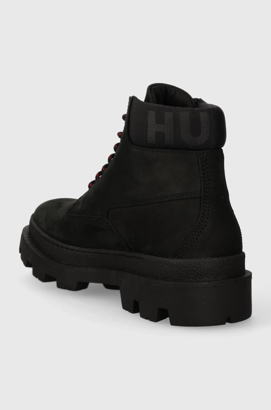 Încălțăminte HUGO pantofi de piele intoarsa Graham 50503732.002 negru