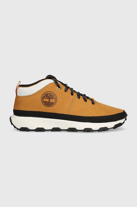 Timberland cipő Winsor Trail Mid Leather velúr bőr bézs TB0A5TWV2311