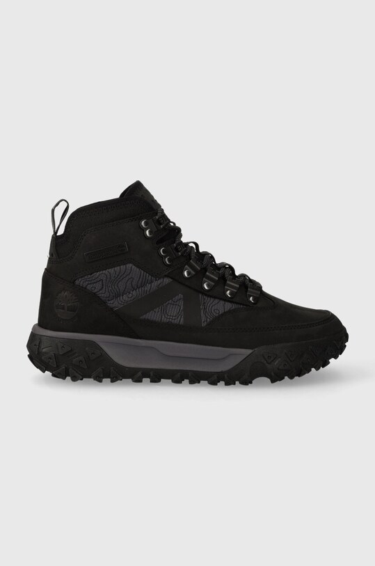 Timberland scarponi da trekking in pelle GS Motion 6 Mid F/L WP pelle fiore nero TB0A5XRG0151