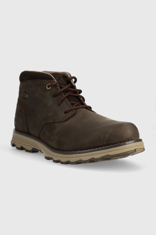 CAT Footwear pantofi de piele intoarsa ELUDE WP P720686 maro AW23