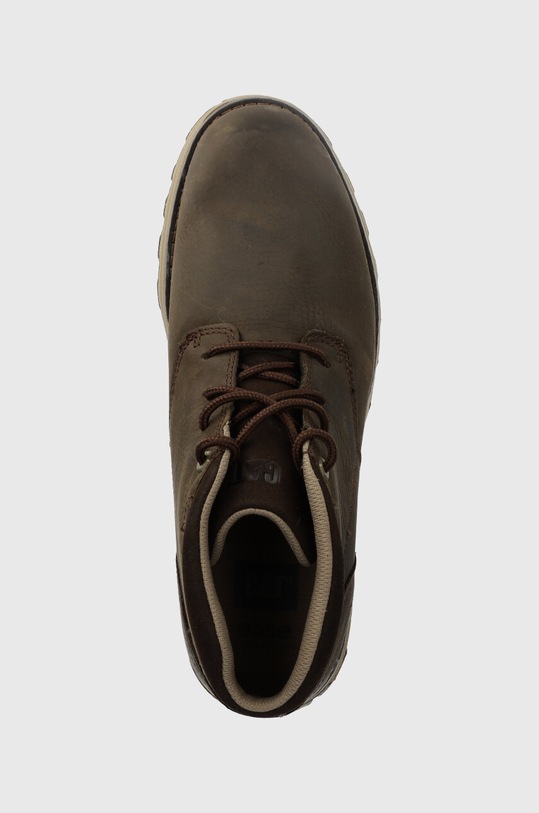 CAT Footwear pantofi de piele intoarsa ELUDE WP maro P720686