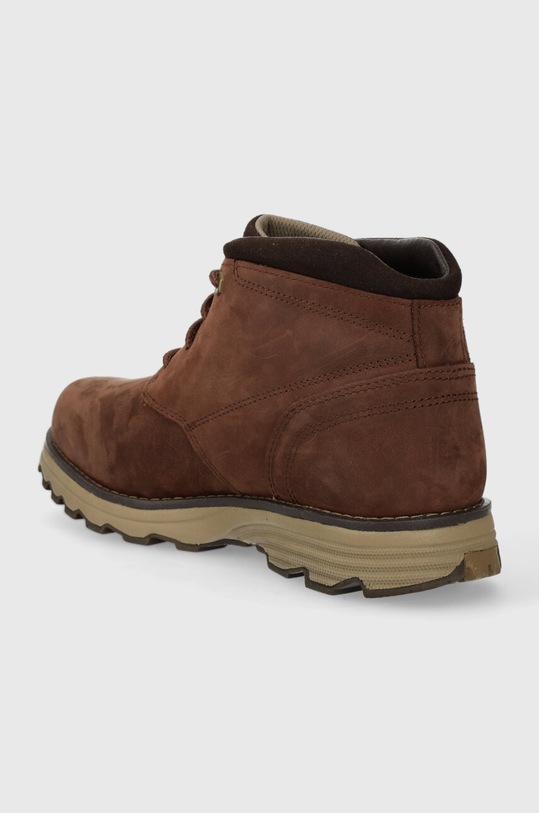 Încălțăminte Caterpillar pantofi de piele intoarsa ELUDE WP P724340 maro