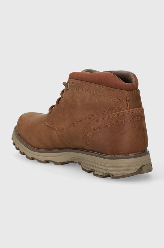 Boty Kožené boty CAT Footwear ELUDE WP P724341 hnědá