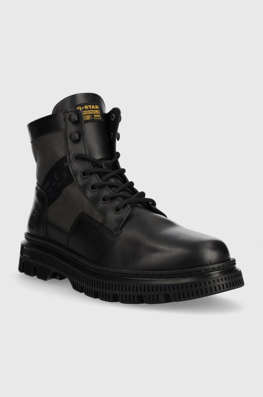Kožené členkové topánky G-Star Raw VETAR II HGH LEA 2342052803.BLK čierna AW23