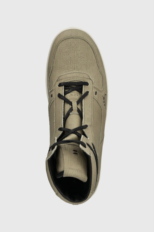 A-COLD-WALL* sneakersy zamszowe LUOL HI TOP zielony ACWUF085A