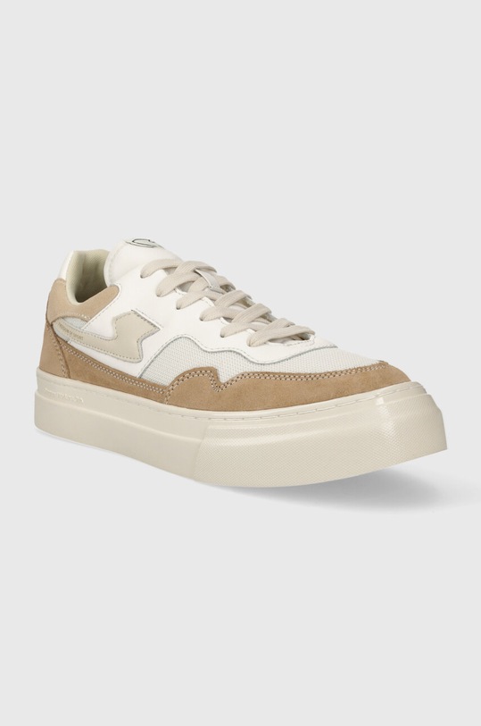 Kožené tenisky Stepney Workers Club Pearl S-Strike Suede Mix YA09516 bílá AW23