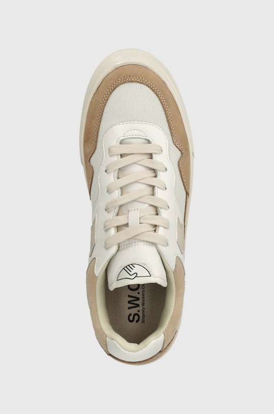 Kožené tenisky Stepney Workers Club Pearl S-Strike Suede Mix bílá YA09516