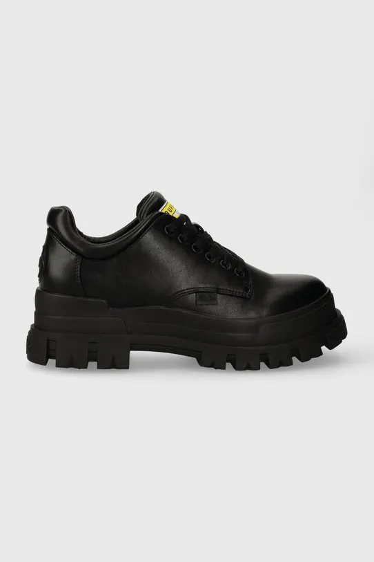 Buffalo półbuty Aspha Cls imitacja skóry licowej czarny 1430003.BLK