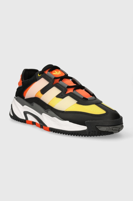 Кожаные кроссовки adidas Originals Niteball ID8074 чёрный AW23