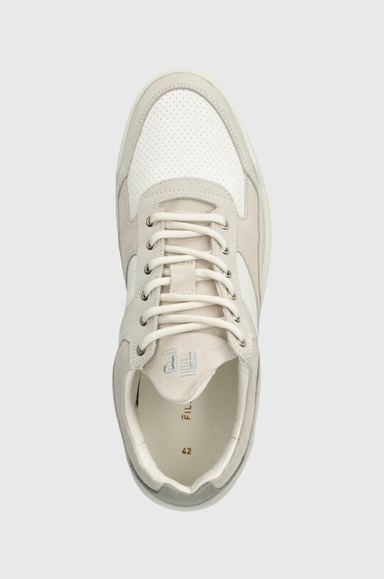 Filling Pieces sneakersy skórzane Low Top Panelled szary 10120631855