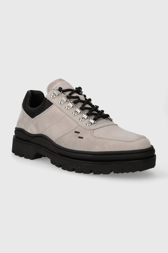 Filling Pieces leather sneakers Mountain Trail 64328991108 gray AW23