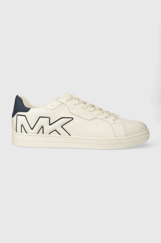 Michael Kors sneakers din piele Keating mic de statură bej 42R4KEFS6L.407