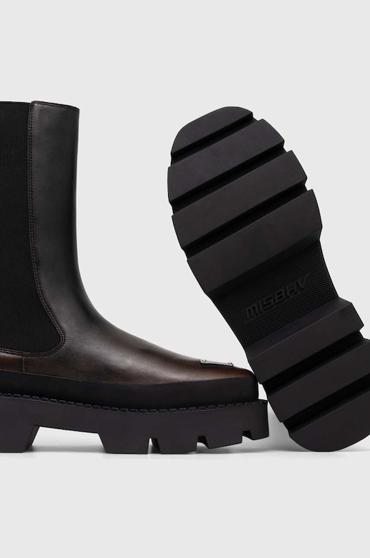 Kožené topánky chelsea MISBHV The 2000 Chelsea Boot hnedá 231BM103