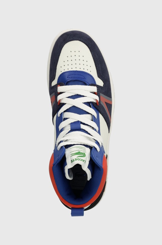 Lacoste sneakers in pelle L001 Leather Colorblock High-Top multicolore 45SMA0027