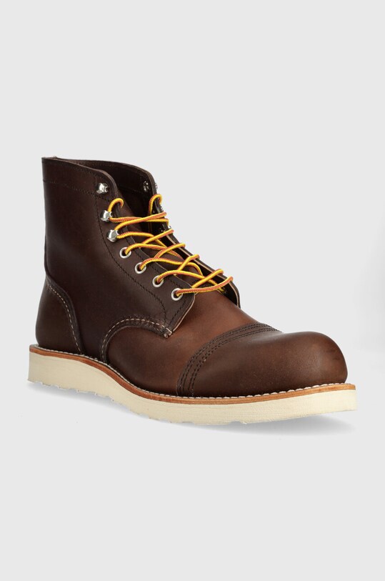 Δερμάτινα παπούτσια Red Wing Iron Ranger Traction Tred 8088 καφέ AW23