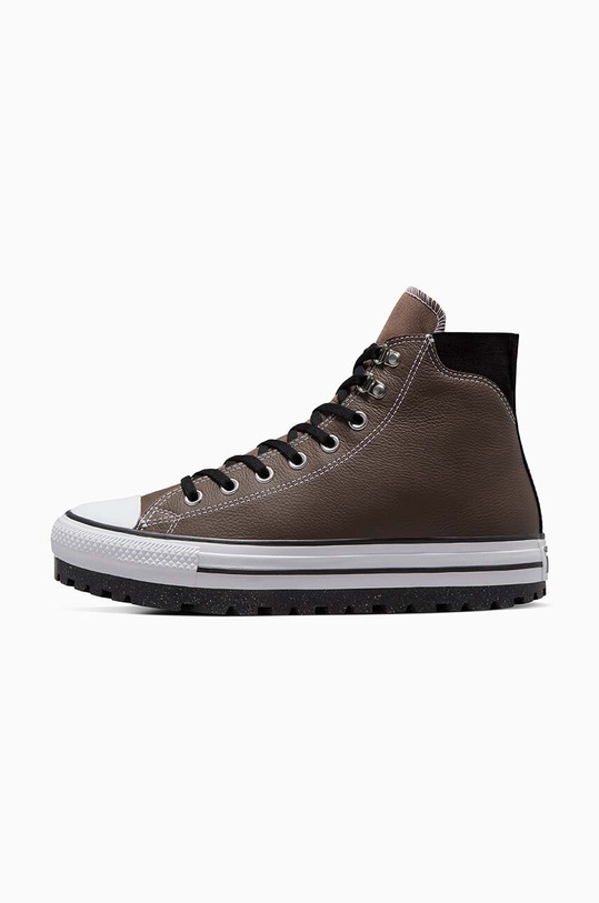 Kožené kecky Converse Chuck Taylor AS City Trek Waterproof hnědá A05576C