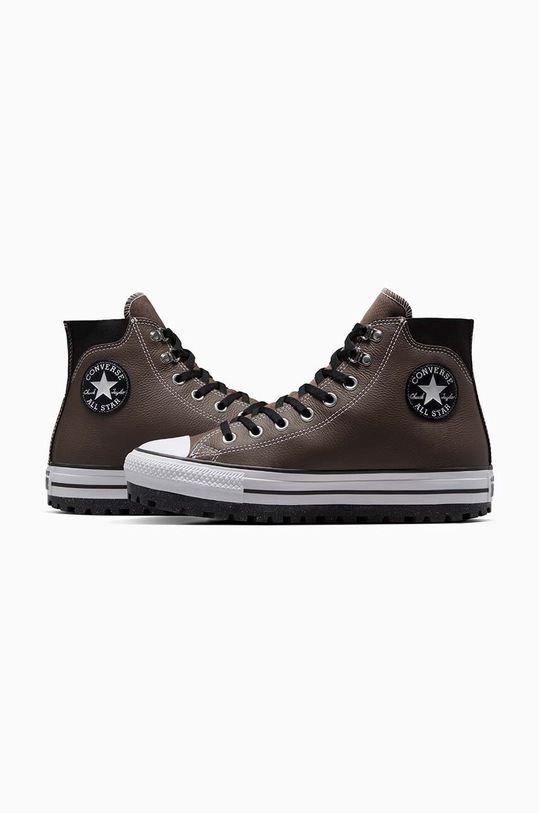 Kožené kecky Converse Chuck Taylor AS City Trek Waterproof A05576C hnědá