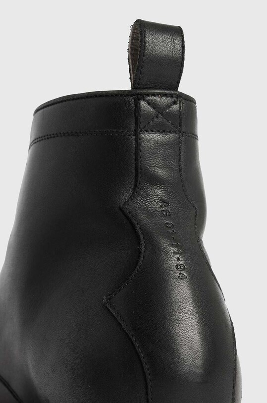 AllSaints buty skórzane Drago Boot czarny MF561Z
