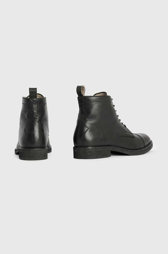 AllSaints buty skórzane Drago Boot MF561Z czarny
