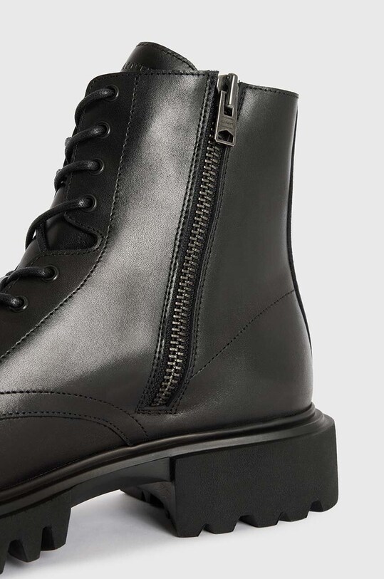 Kožená obuv AllSaints Vaughan Boot čierna MF588Z