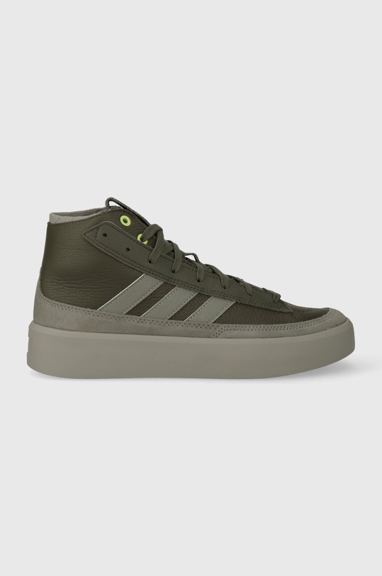 adidas sneakersy skóra zamszowa zielony IE9415