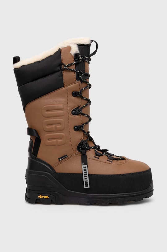 UGG śniegowce Shasta Boot Tall tekstylny brązowy 1145310.CHE