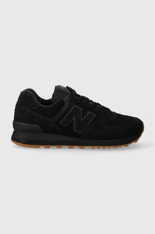 New Balance sneakersy U574NBB imitacja zamszu czarny U574NBB