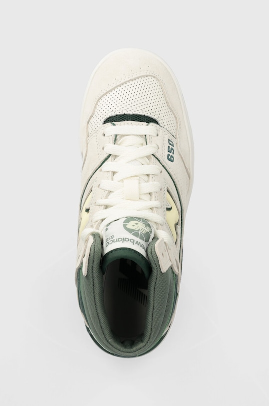 New Balance sneakers din piele întoarsă BB650RVG alb BB650RVG