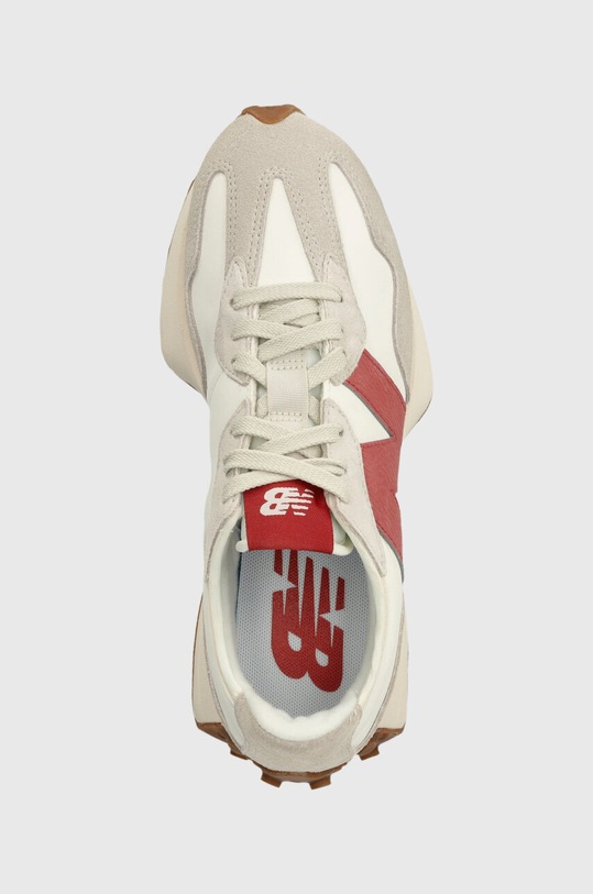 New Balance sneakers din piele întoarsă U327LV alb U327LV