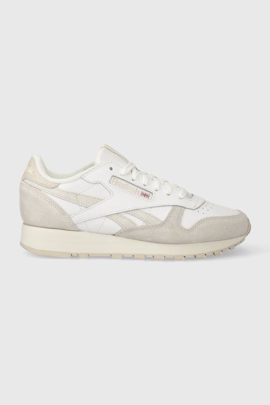 Reebok sneakers Classic Leather piele întoarsă alb ID1590.100032772