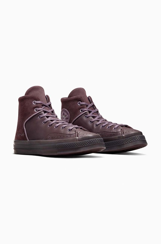 Δερμάτινα ελαφριά παπούτσια Converse Chuck 70 Marquis A05619C καφέ AW23